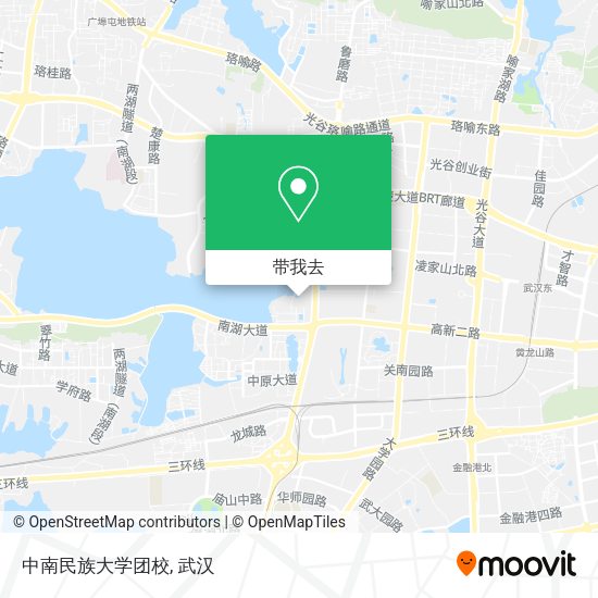 中南民族大学团校地图