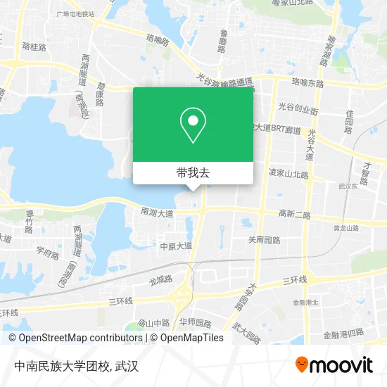 中南民族大学团校地图