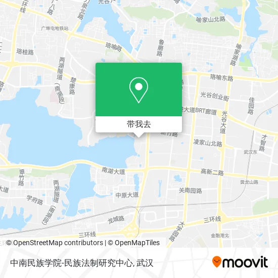 中南民族学院-民族法制研究中心地图