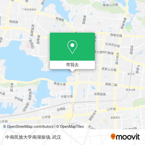 中南民族大学南湖操场地图