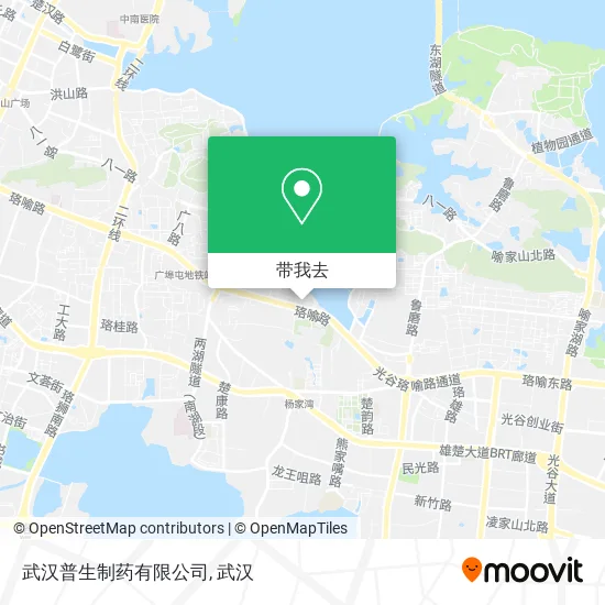武汉普生制药有限公司地图