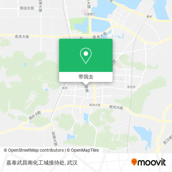 嘉泰武昌南化工城接待处地图