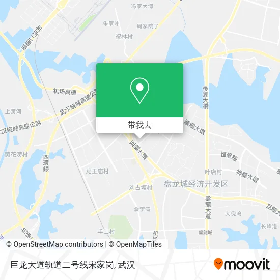 巨龙大道轨道二号线宋家岗地图