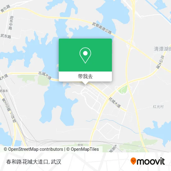 春和路花城大道口地图