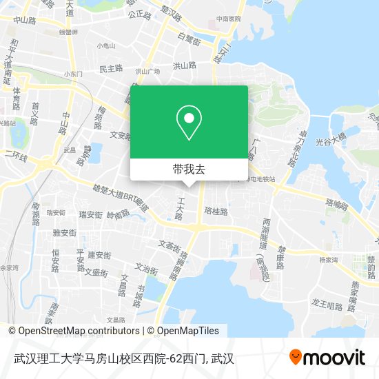 武汉理工大学马房山校区西院-62西门地图