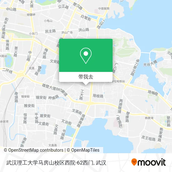 武汉理工大学马房山校区西院-62西门地图