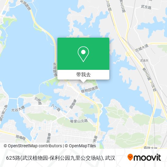 625路(武汉植物园-保利公园九里公交场站)地图