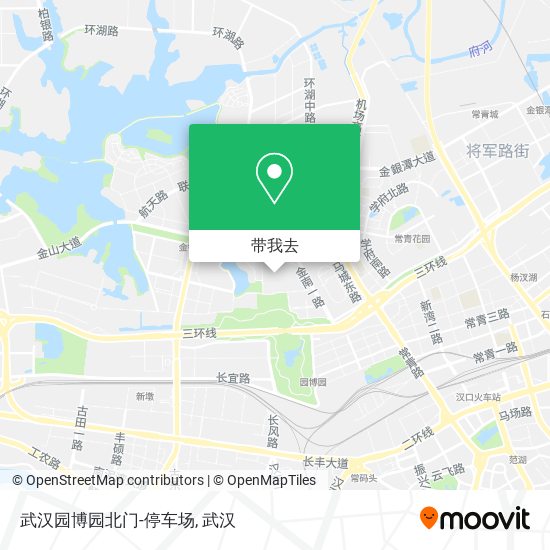 武汉园博园北门-停车场地图
