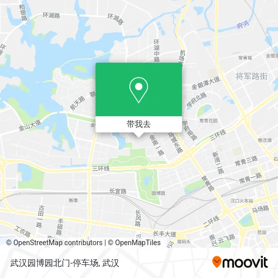 武汉园博园北门-停车场地图