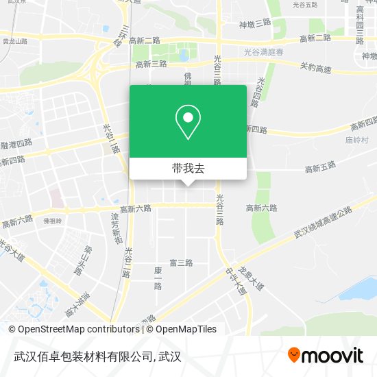 武汉佰卓包装材料有限公司地图