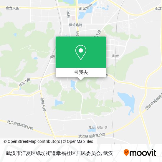 武汉市江夏区纸坊街道幸福社区居民委员会地图
