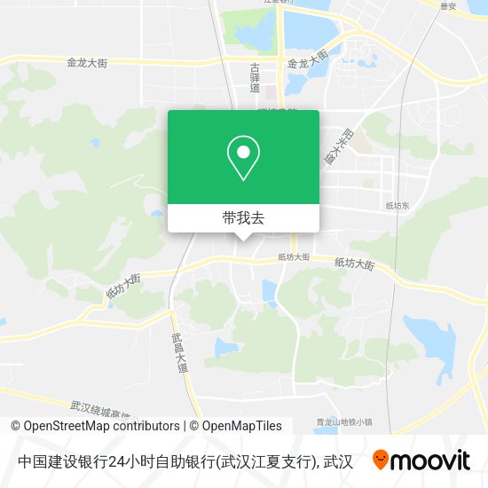 中国建设银行24小时自助银行(武汉江夏支行)地图