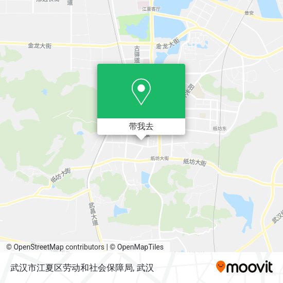 武汉市江夏区劳动和社会保障局地图