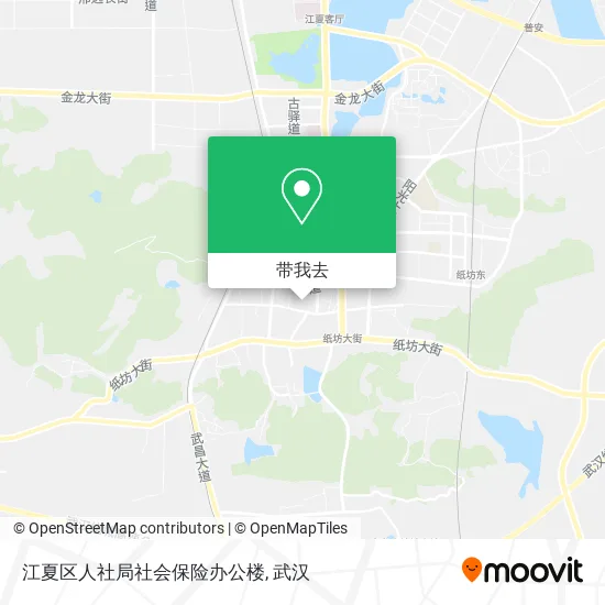 江夏区人社局社会保险办公楼地图