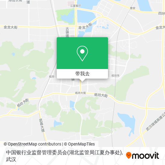 中国银行业监督管理委员会(湖北监管局江夏办事处)地图