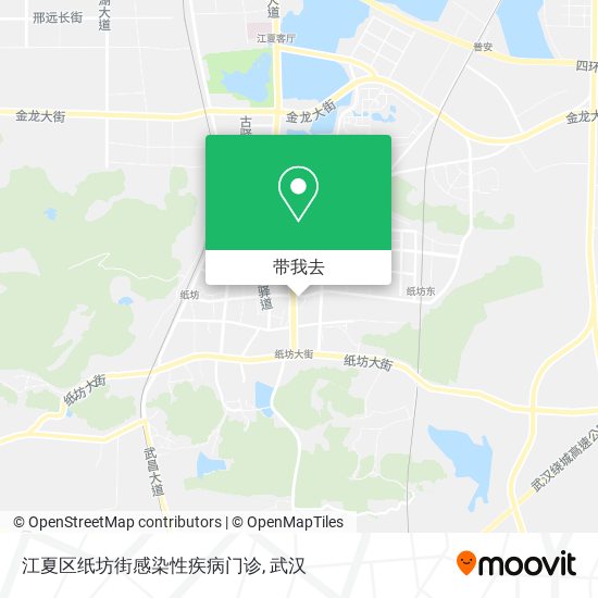 江夏区纸坊街感染性疾病门诊地图