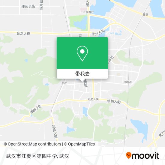 武汉市江夏区第四中学地图