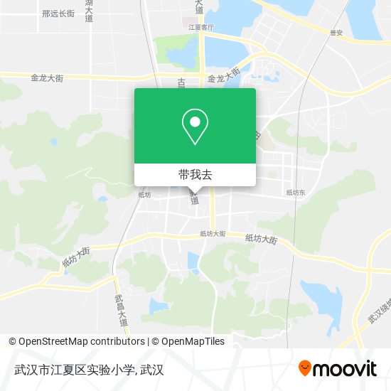 武汉市江夏区实验小学地图