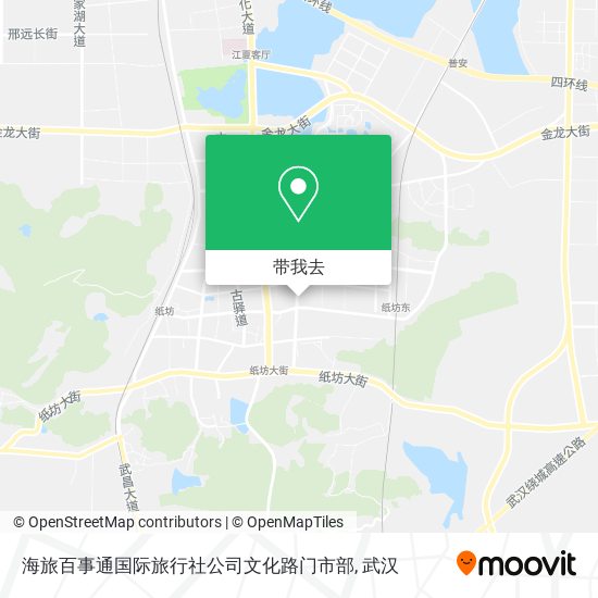 海旅百事通国际旅行社公司文化路门市部地图