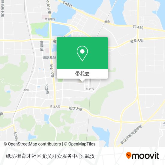 纸坊街育才社区党员群众服务中心地图