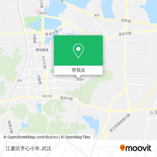 江夏区齐心小学地图