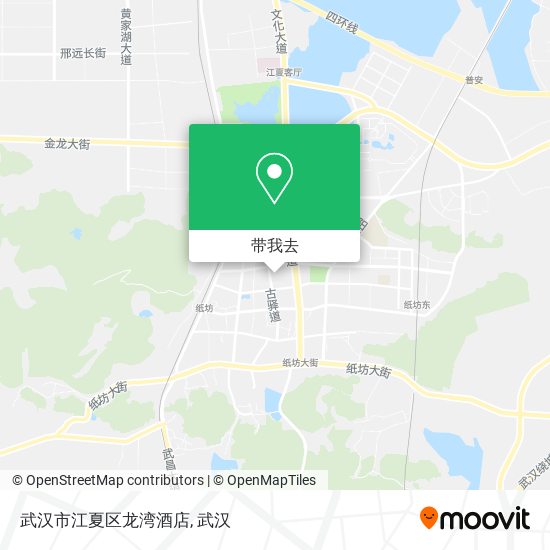 武汉市江夏区龙湾酒店地图