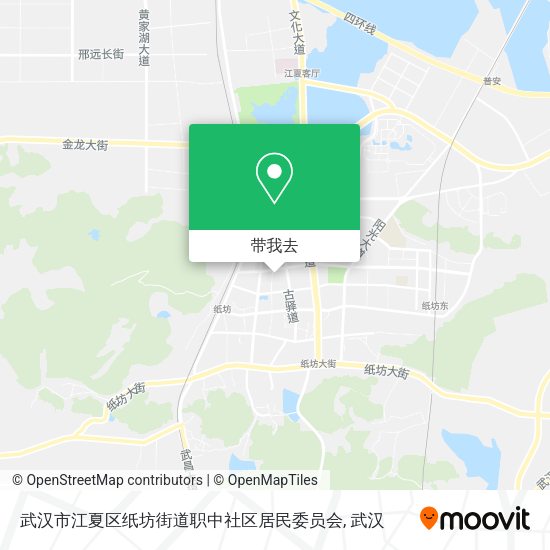 武汉市江夏区纸坊街道职中社区居民委员会地图