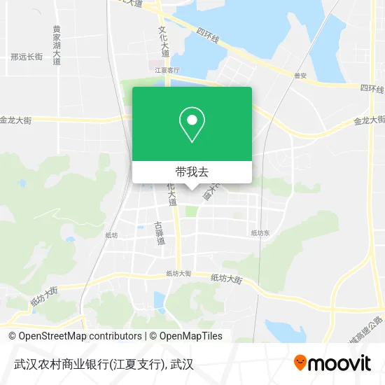 武汉农村商业银行(江夏支行)地图