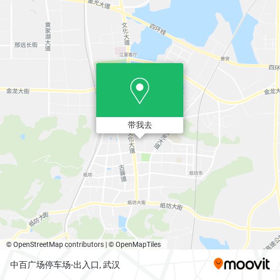 中百广场停车场-出入口地图