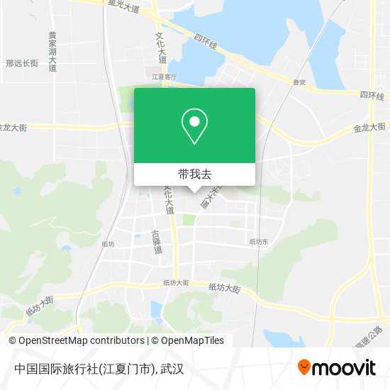 中国国际旅行社(江夏门市)地图