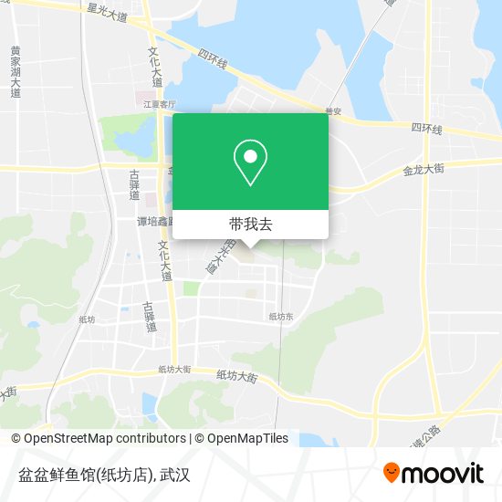 盆盆鲜鱼馆(纸坊店)地图