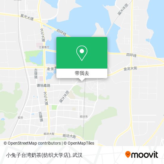 小兔子台湾奶茶(纺织大学店)地图