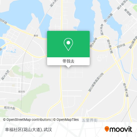 幸福社区(花山大道)地图