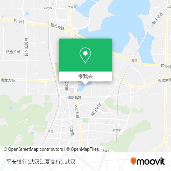平安银行(武汉江夏支行)地图