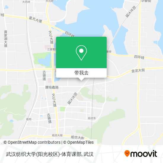 武汉纺织大学(阳光校区)-体育课部地图