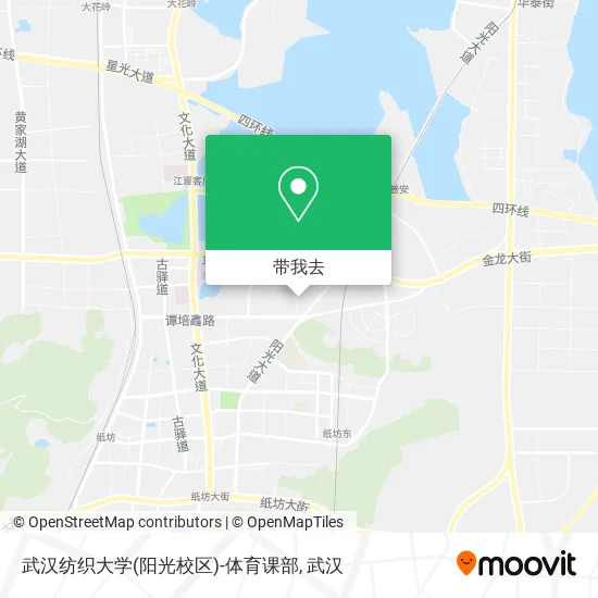 武汉纺织大学(阳光校区)-体育课部地图