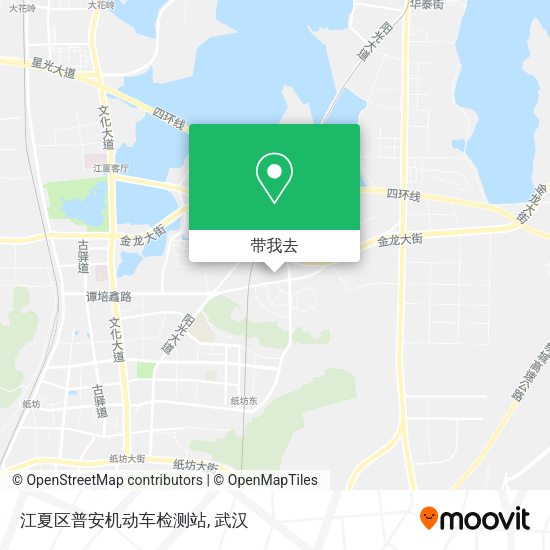 江夏区普安机动车检测站地图