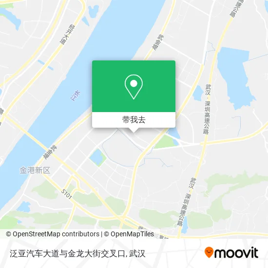 泛亚汽车大道与金龙大街交叉口地图