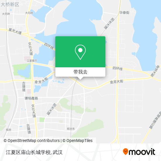 江夏区庙山长城学校地图