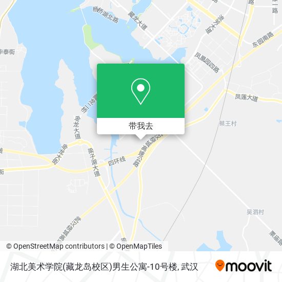 湖北美术学院(藏龙岛校区)男生公寓-10号楼地图