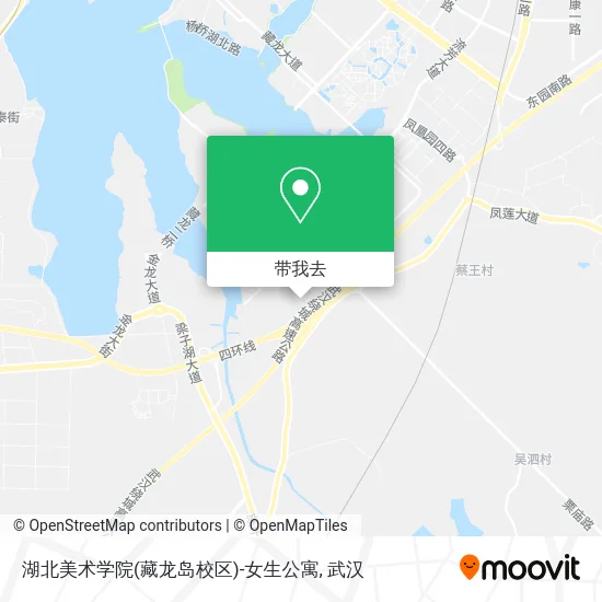 湖北美术学院(藏龙岛校区)-女生公寓地图