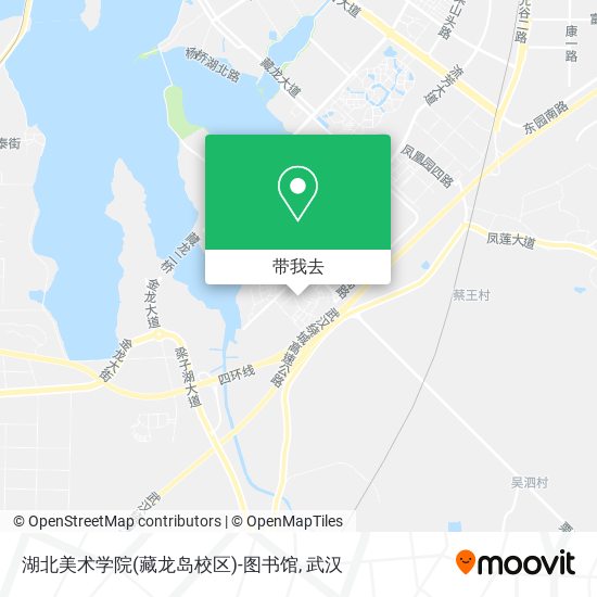 湖北美术学院(藏龙岛校区)-图书馆地图