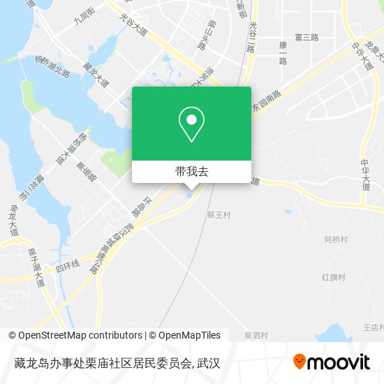 藏龙岛办事处栗庙社区居民委员会地图