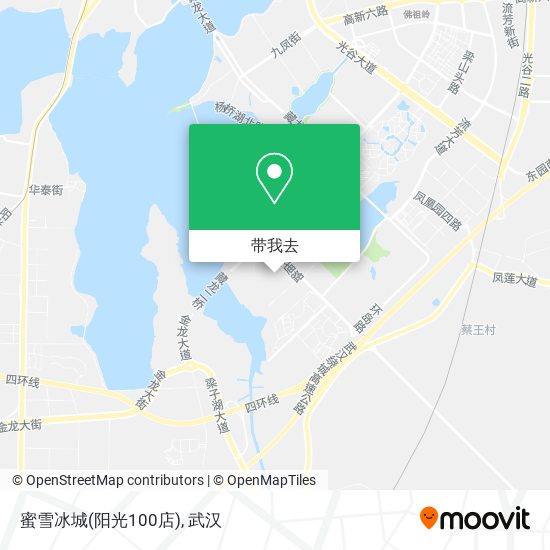 蜜雪冰城(阳光100店)地图