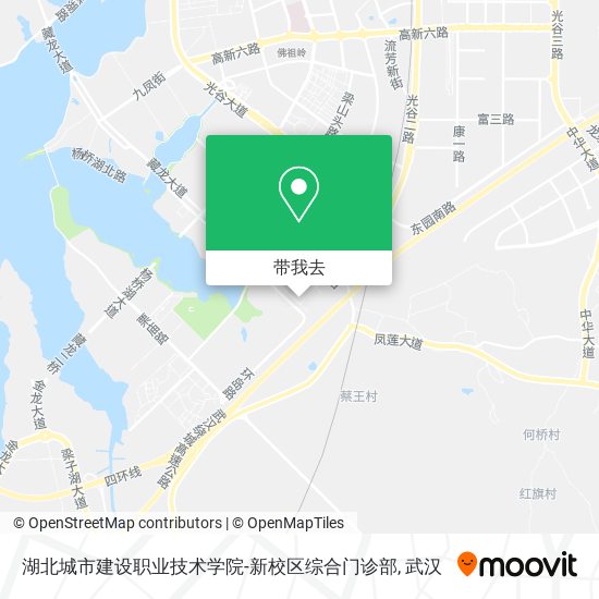 湖北城市建设职业技术学院-新校区综合门诊部地图