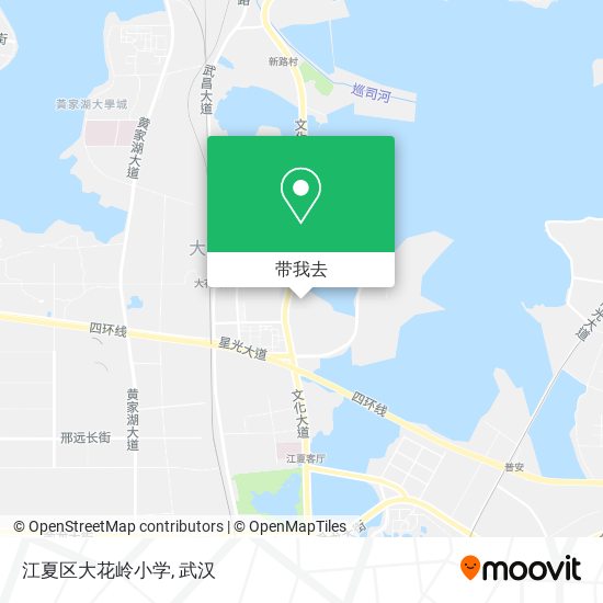 江夏区大花岭小学地图