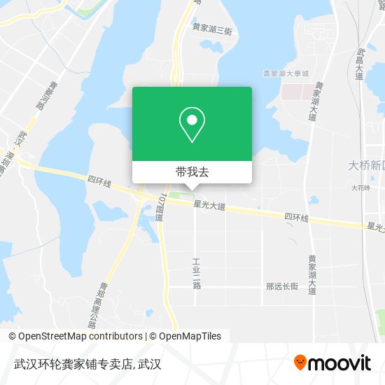 武汉环轮龚家铺专卖店地图