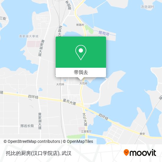 托比的厨房(汉口学院店)地图