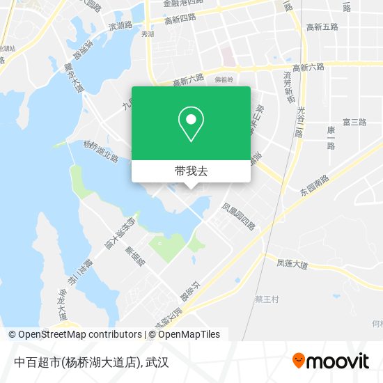 中百超市(杨桥湖大道店)地图