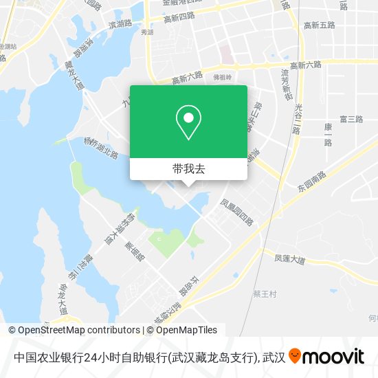 中国农业银行24小时自助银行(武汉藏龙岛支行)地图